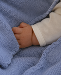 Knitted Blanket // Studley Blue