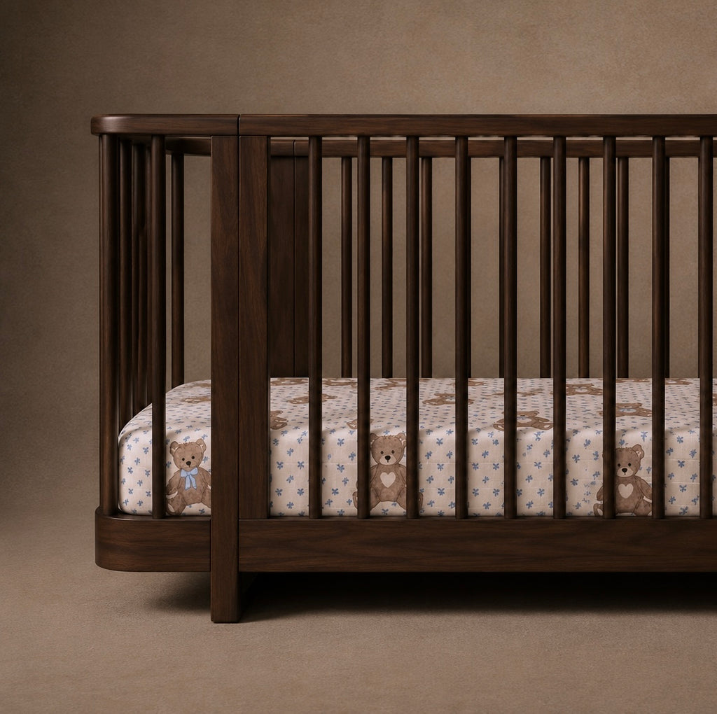 Teddy Bear Picnic // Fitted Cot sheet