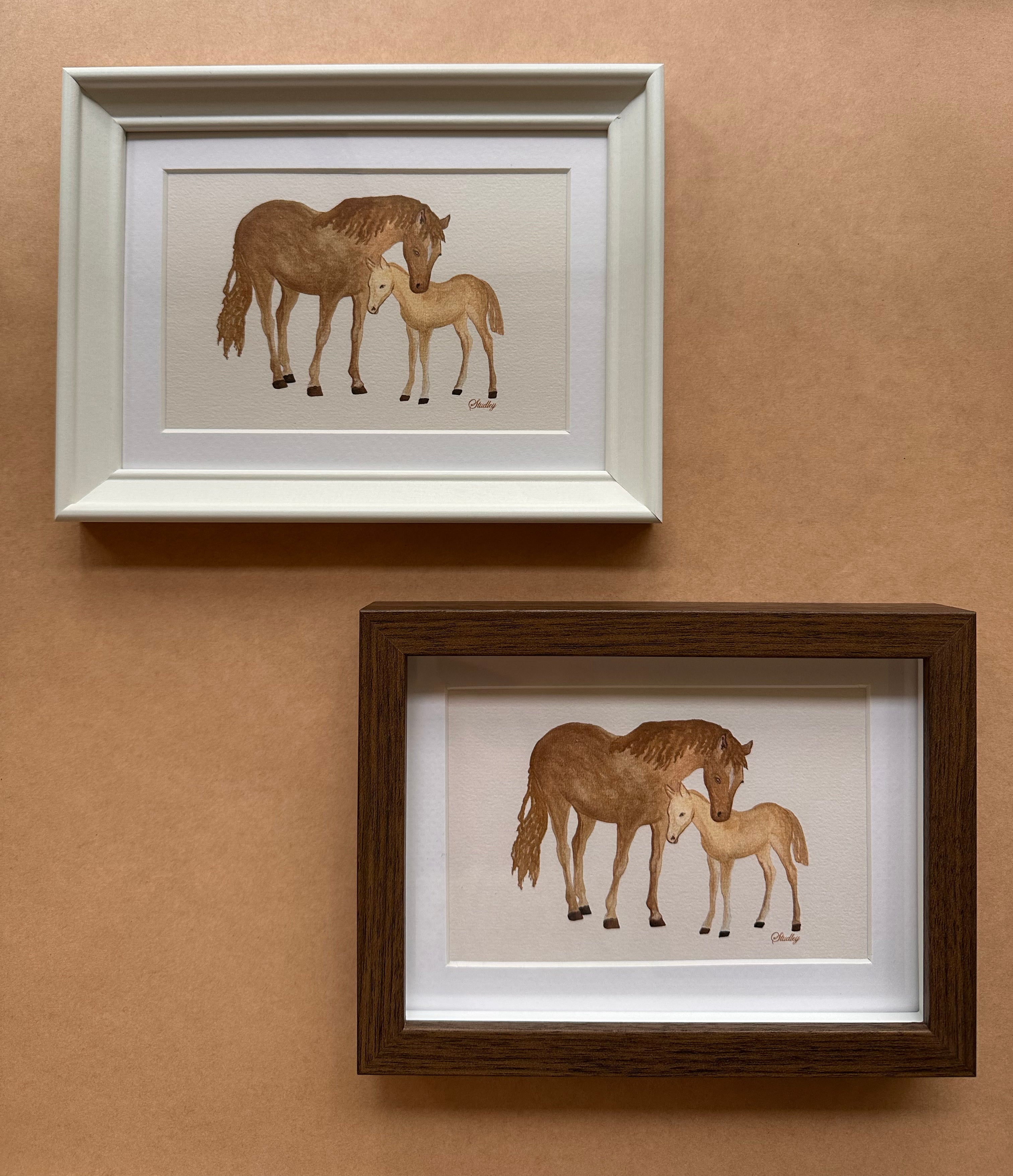 Mare & Colt // Mini Framed Artwork