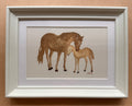 Mare & Colt // Mini Framed Artwork
