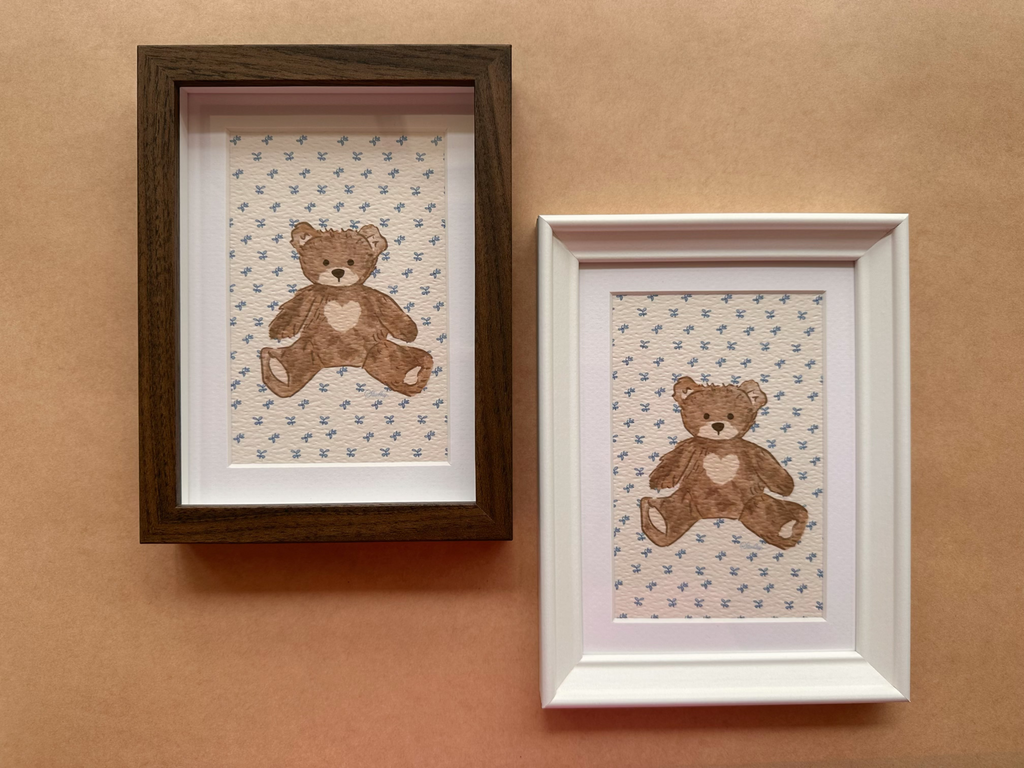 Teddy Bear // Mini Framed Artwork