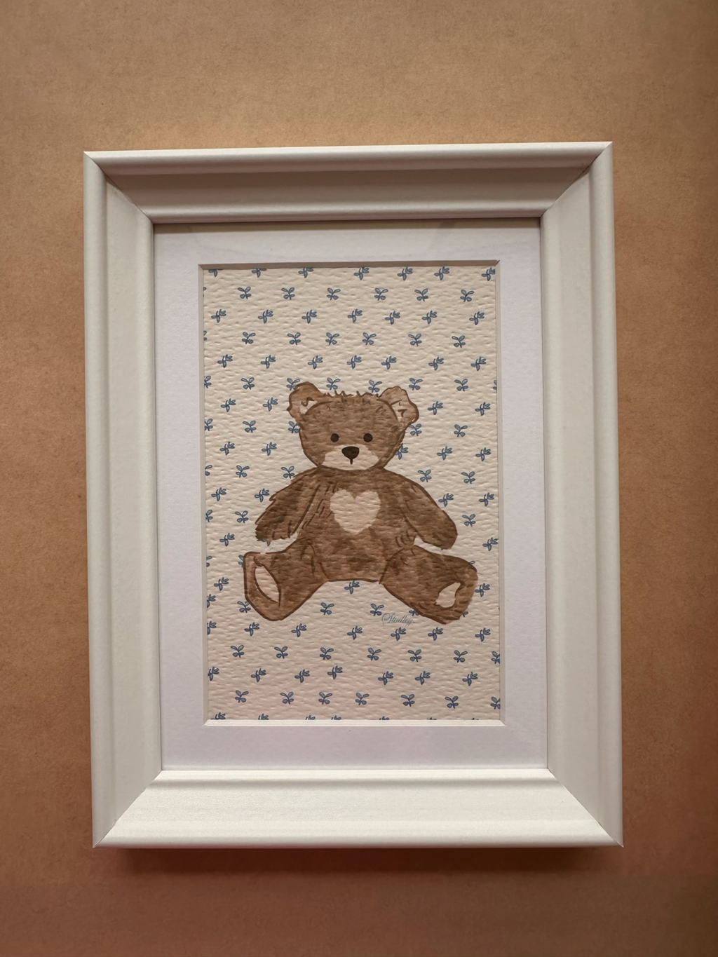 Teddy Bear // Mini Framed Artwork